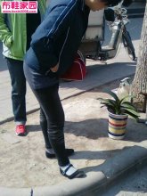  街拍平底布鞋妹10P 