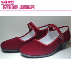 小女孩黑高和红色舞蹈鞋7P